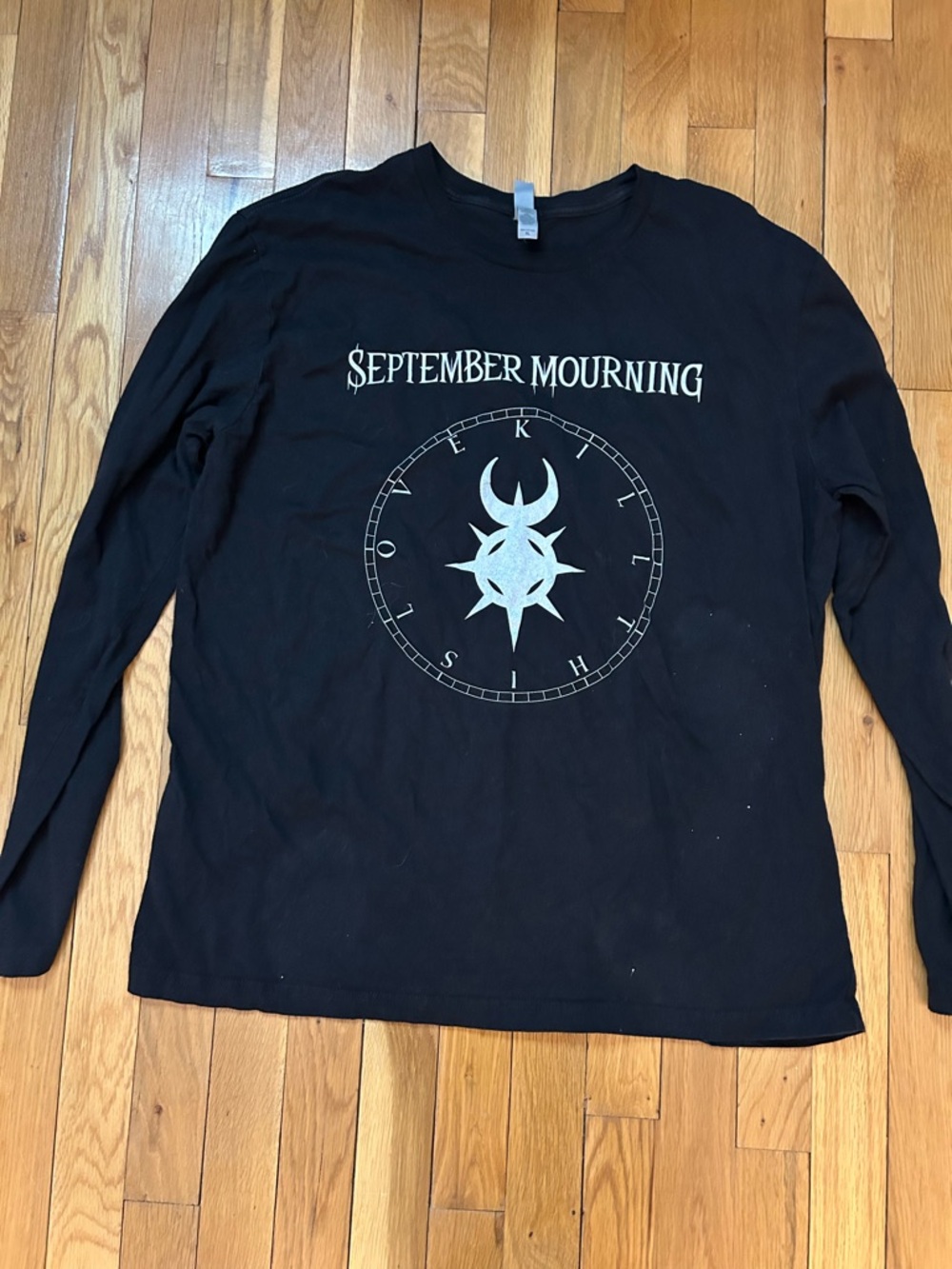 Black Long-Sleeve September Mourning Shirt